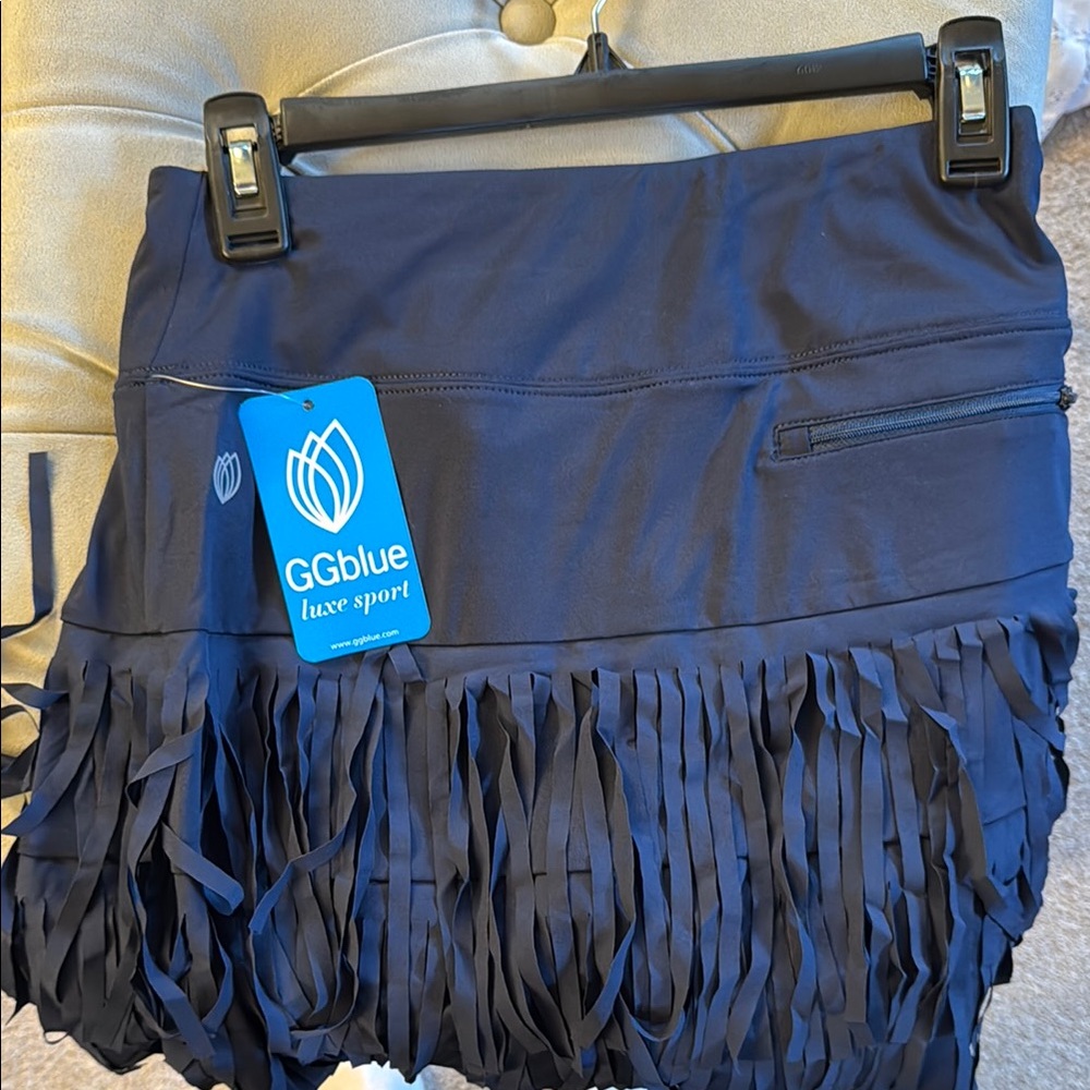 Women's navy  Fringe Skirt
